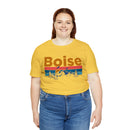 Boise, Idaho Shirt - Mountain Sunset Unisex Boise T-Shirt-104