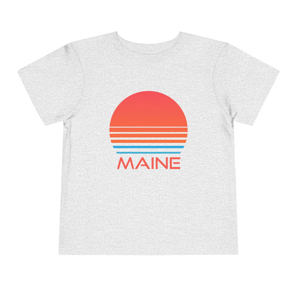 Maine Toddler T-Shirt - Retro 80s Unisex Toddler Maine Shirt