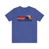 Retro Telluride, Colorado T-shirt, Mountain Tee, Vintage Telluride Unisex Jersey Shirt, Outdoor Hiking Apparel