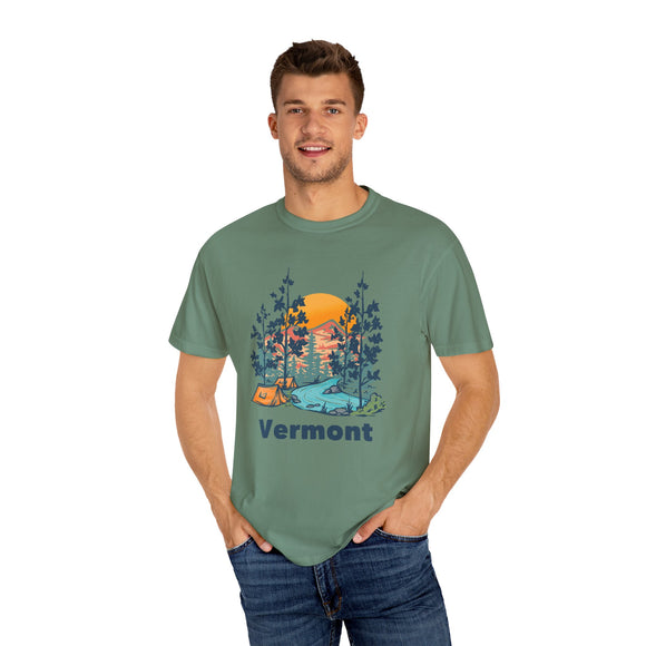 Vermont Graphic Tee, Comfort Colors Retro Unisex T shirt