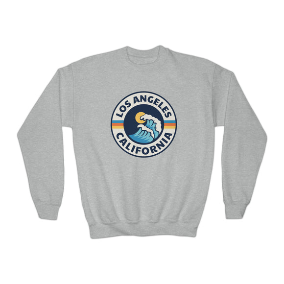 Los Angeles, California Youth Sweatshirt - Unisex Kid's Los Angeles Crewneck Sweatshirt