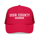 Door County, Wisconsin Trucker Hat - Foam Door County Cap - Block Letter State II-3