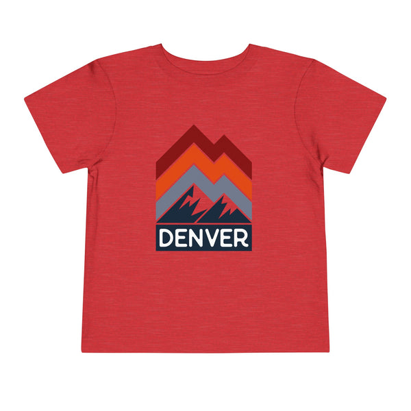 Denver, Colorado Toddler T-Shirt - Retro Palm Tree Toddler Denver Shirt