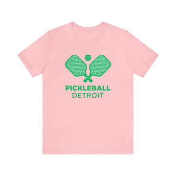Buy pink Detroit, Michigan Pickleball T-Shirt - Unisex Detroit Shirt