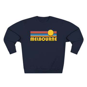 Buy navy Premium Melbourne, Florida Retro Sun Graphic Sweatshirt