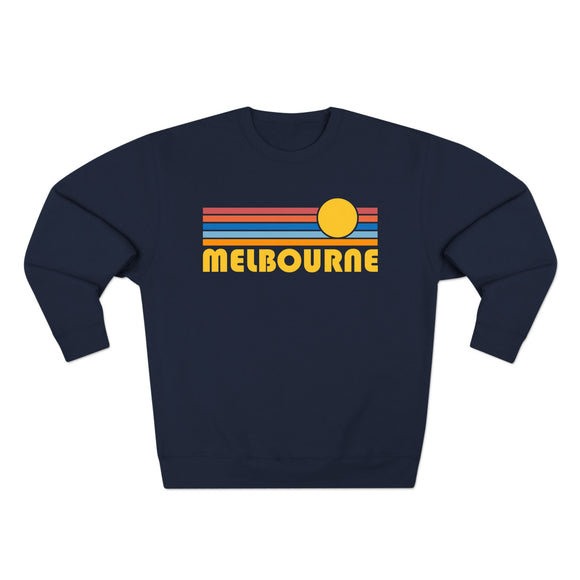 Premium Melbourne, Florida Retro Sun Graphic Sweatshirt