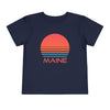 Maine Toddler T-Shirt - Retro 80s Unisex Toddler Maine Shirt