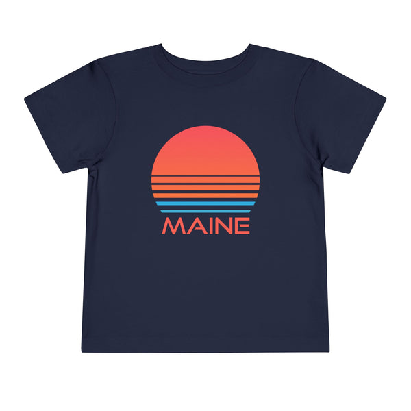 Maine Toddler T-Shirt - Retro 80s Unisex Toddler Maine Shirt