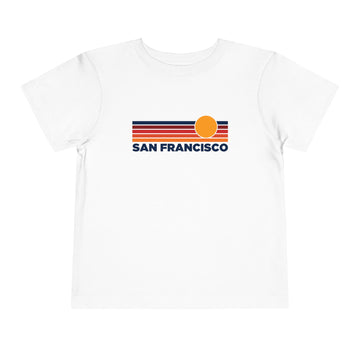 San Francisco, California Toddler T-Shirt - Retro Sun Tee - 0