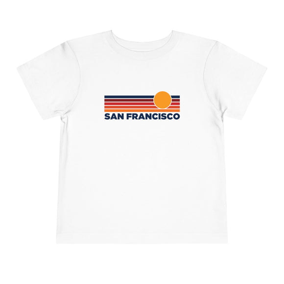 San Francisco, California Toddler T-Shirt - Retro Sun Tee