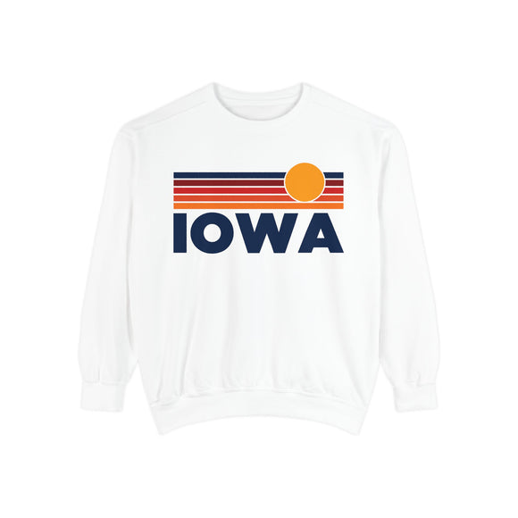 Iowa Sunset Stripes Sweatshirt | Comfort Colors - 100% Cotton
