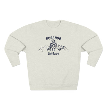 Premium Durango, Colorado Ski Babe Sweatshirt