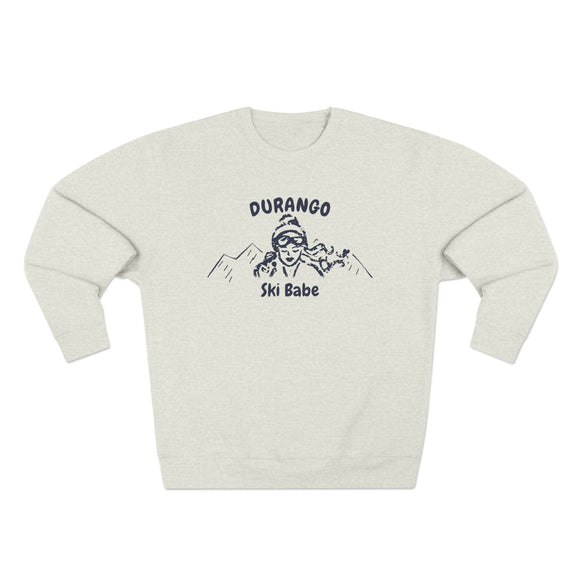 Premium Durango, Colorado Ski Babe Sweatshirt
