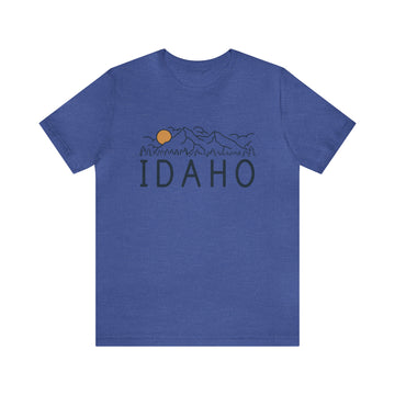 Buy heather-true-royal Idaho T-Shirt - Retro Unisex Idaho Shirt