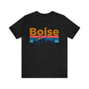 Boise, Idaho Shirt - Mountain Sunset Unisex Boise T-Shirt-3