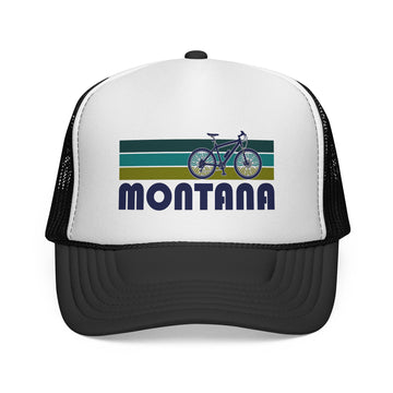Montana Retro Bike Trucker Hat - Vintage Style Montana Cap