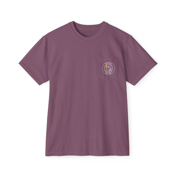 Buy berry Montana Pocket Tee Shirt, Garment-Dyed Shirt, Mountain Graphic Tee, Comfort Colors
