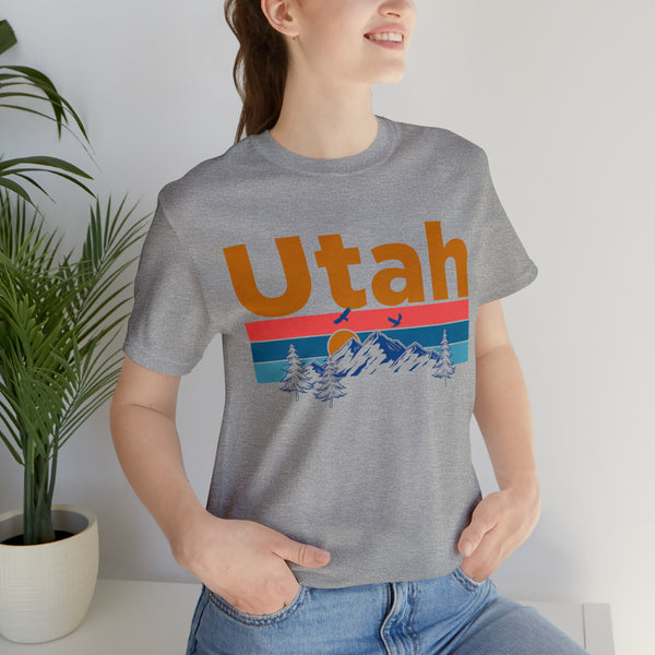 Utah T-Shirt - Mountain Sunset Unisex Utah Shirt