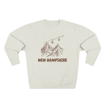 Premium New Hampshire Gondola Ski Mountain Sweatshirt