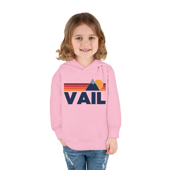 Vail, Colorado Toddler Hoodie - Unisex Mountain Vail Pullover Sweatshirt, Kids Hooded Jumper, Colorado Souvenir