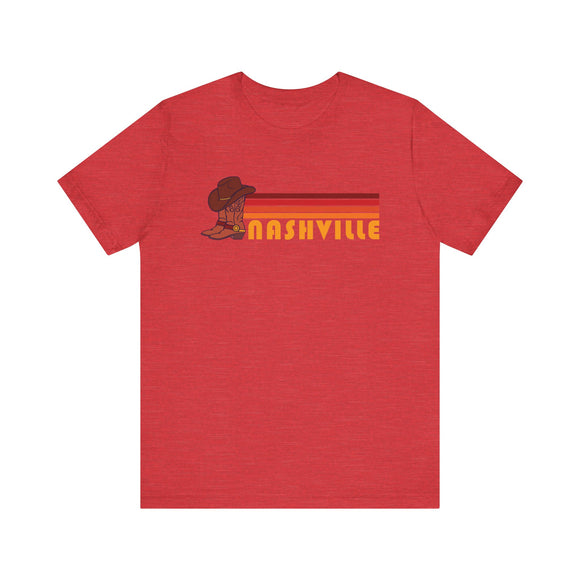 Nashville, Tennessee T-Shirt Retro Boots - Adult Unisex Nashville T Shirt