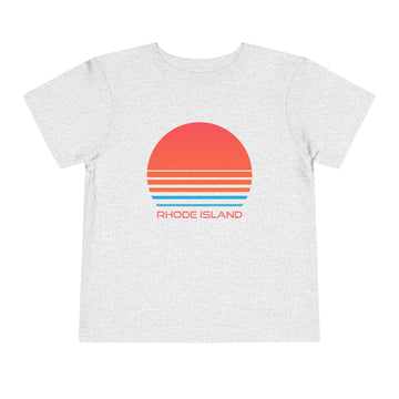 Buy athletic-heather Rhode Island Toddler T-Shirt - Retro 80s Unisex Toddler Rhode Island Shirt