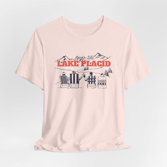 Lake Placid, New York Après-ski T-Shirt - Vintage Mountain Graphic Tee