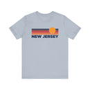 New Jersey T-Shirt Retro Sun Ombre Unisex Tee, Vintage New Jersey Tee, Mountain Sun Tee, New Jersey Souvenir Shirt-5