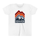 Denver, Colorado Youth Shirt - Retro Mountain Denver Kid's T-Shirt-2