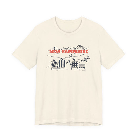 New Hampshire Après-ski T-Shirt - Vintage Mountain Graphic Tee