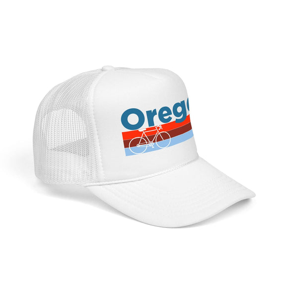 Kids Oregon Trucker Hat Foam Bike - Youth Snapback Cap