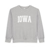 Iowa Toddler Sweatshirt - Iowa Toddler Crewneck Sweatshirt