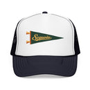 Sequoia National Park Pennant Trucker Hat — Vintage Foam Mesh Cap-1