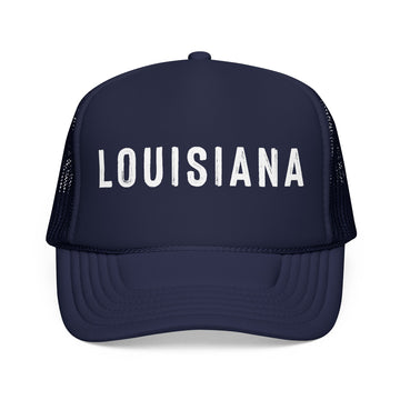 Louisiana Trucker Hat - Louisiana Cap - Block Letter