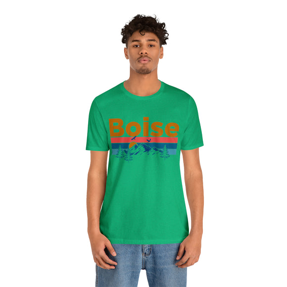 Boise, Idaho Shirt - Mountain Sunset Unisex Boise T-Shirt