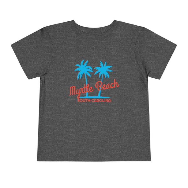 Myrtle Beach, South Carolina Toddler T-Shirt - Retro Palm Tree Toddler Myrtle Beach Shirt