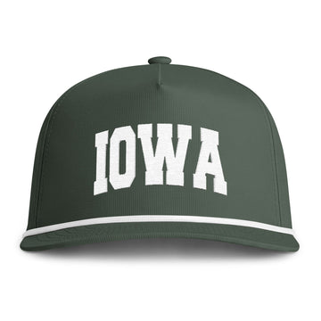 Buy moss Iowa Embroidered Rope Hat - Vintage Sunwashed Rope Cap, Comfort Colors