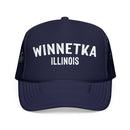 Kids Winnetka, Illinois Trucker Hat - Youth Snapback Cap on white background