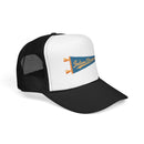 Indiana Dunes National Park Pennant Trucker Hat — Vintage Foam Mesh Cap-9