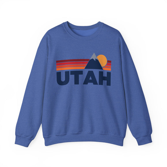 Utah Sweatshirt Retro Mountains, Utah Unisex Crewneck, Vintage Cozy Jumper, Gift for Outdoor Lovers