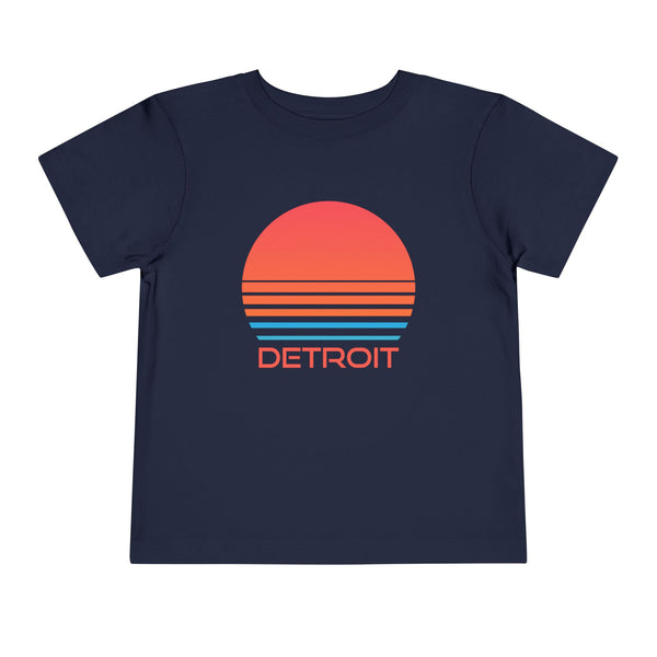 Detroit, Michigan Toddler T-Shirt - Retro 80s Toddler Detroit Shirt