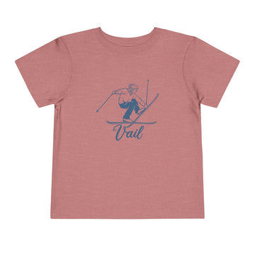 Vail, Colorado Toddler Graphic Tee Vintage Ski - Kids Vail T-Shirt