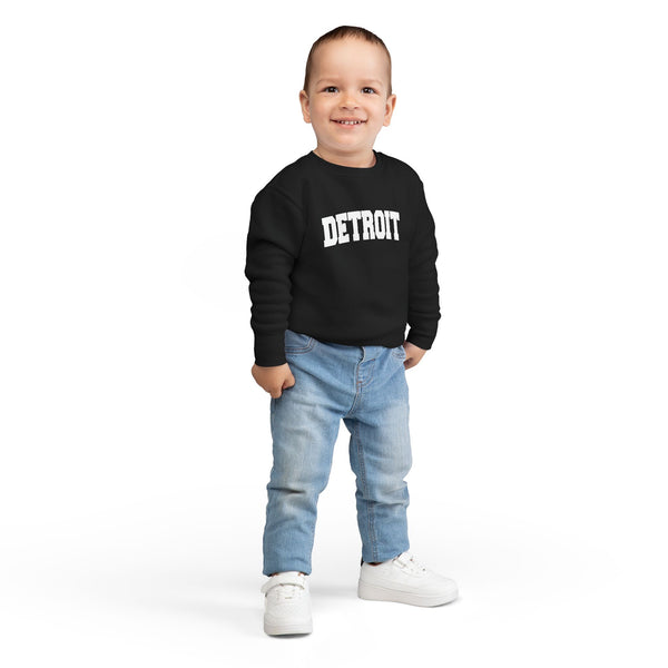 Detroit, Michigan Toddler Sweatshirt - Detroit Toddler Crewneck Sweatshirt