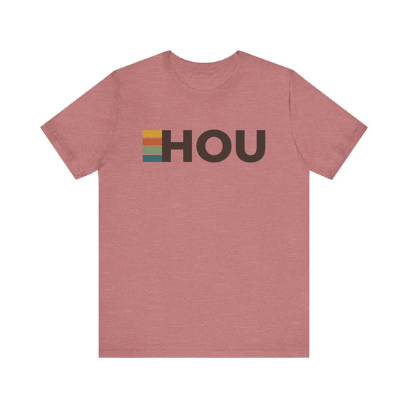 Houston, Texas tee - HOU t shirt retro stripes