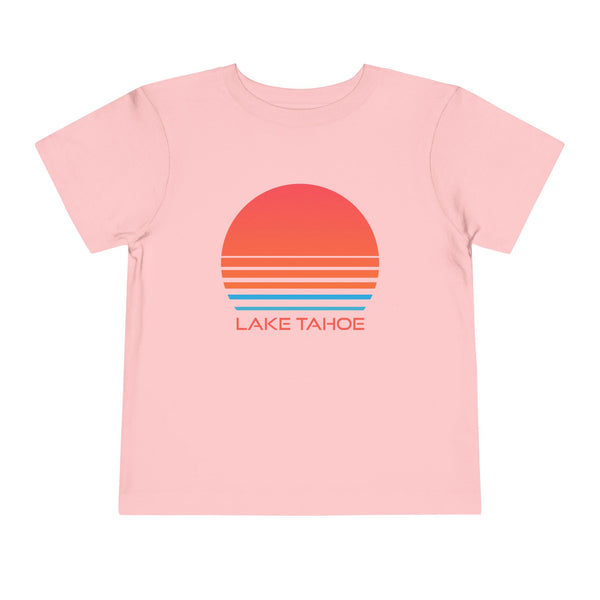 Lake Tahoe, California Toddler T-Shirt - Retro 80s Toddler Lake Tahoe Shirt