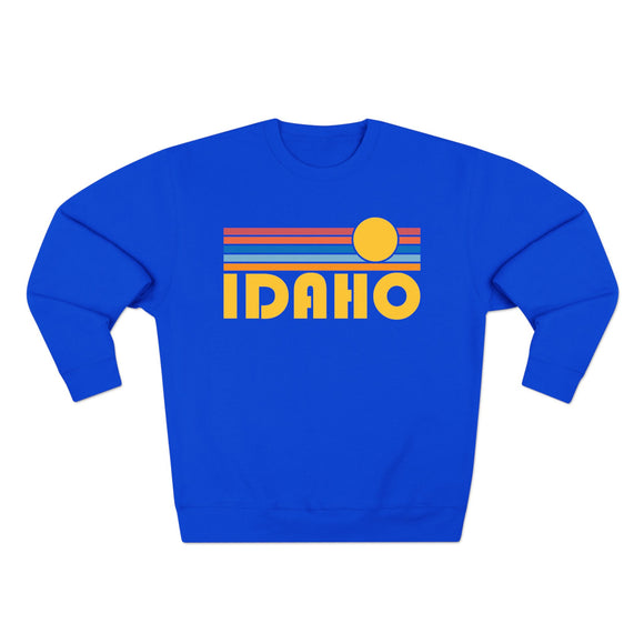 Premium Idaho Retro Sun Graphic Sweatshirt