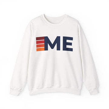 Maine Retro Sweatshirt | Retro Stripes Maine