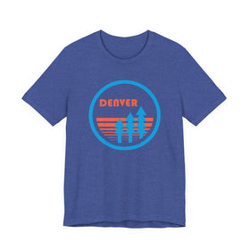 Buy heather-true-royal Denver, Colorado T Shirt - Trees Tee