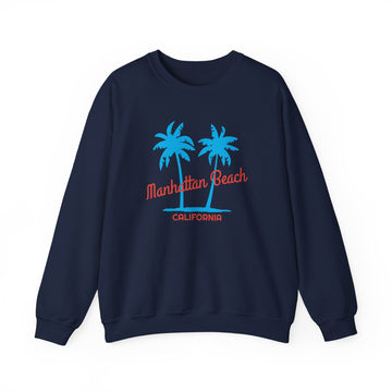 Manhattan Beach, California Sweatshirt - Unisex Crewneck Manhattan Beach Sweatshirt - 0
