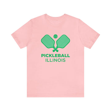 Buy pink Illinois Pickleball T-Shirt - Unisex Illinois Shirt